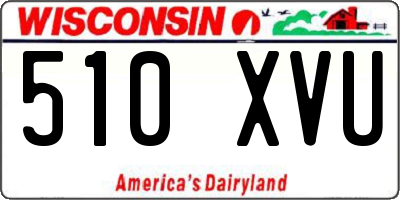 WI license plate 510XVU