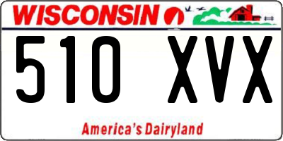 WI license plate 510XVX