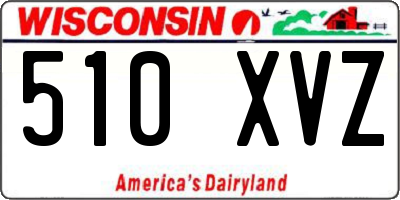 WI license plate 510XVZ