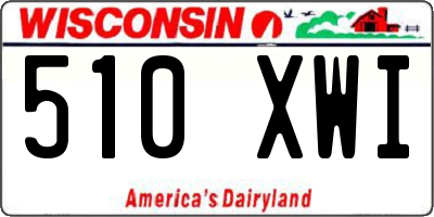 WI license plate 510XWI