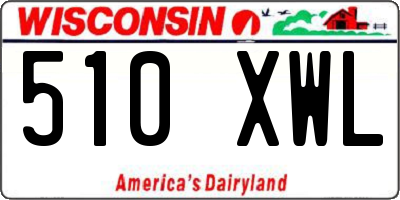 WI license plate 510XWL