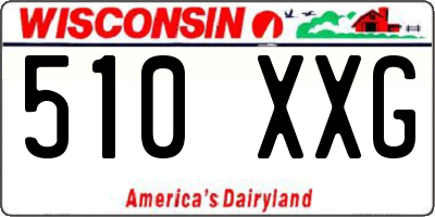 WI license plate 510XXG