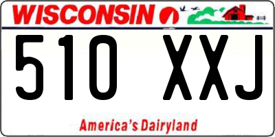 WI license plate 510XXJ