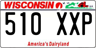WI license plate 510XXP