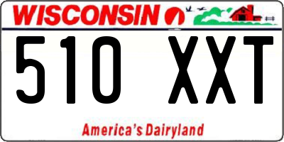 WI license plate 510XXT