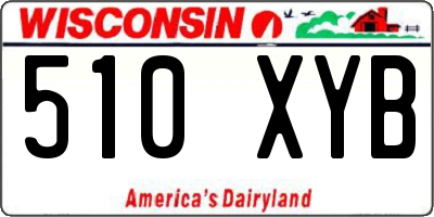 WI license plate 510XYB