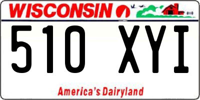 WI license plate 510XYI