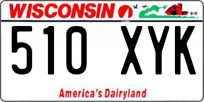 WI license plate 510XYK