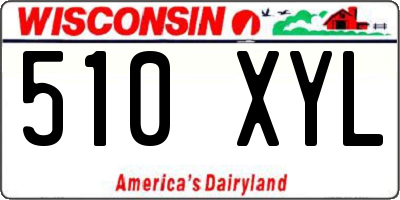 WI license plate 510XYL