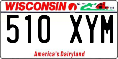 WI license plate 510XYM
