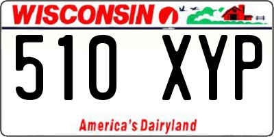 WI license plate 510XYP