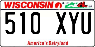 WI license plate 510XYU