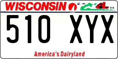 WI license plate 510XYX