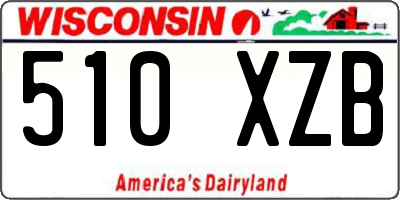 WI license plate 510XZB