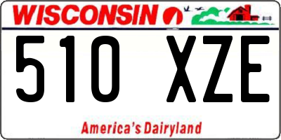 WI license plate 510XZE