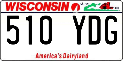 WI license plate 510YDG
