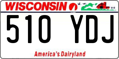 WI license plate 510YDJ