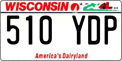 WI license plate 510YDP