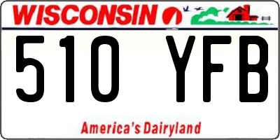 WI license plate 510YFB