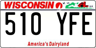 WI license plate 510YFE