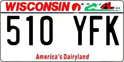 WI license plate 510YFK
