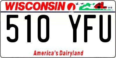 WI license plate 510YFU