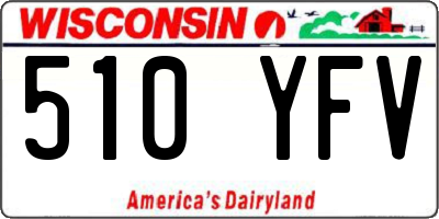 WI license plate 510YFV