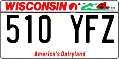 WI license plate 510YFZ