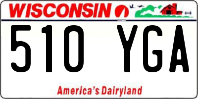 WI license plate 510YGA
