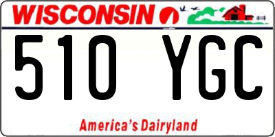 WI license plate 510YGC