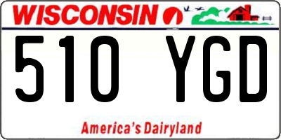 WI license plate 510YGD