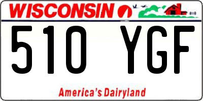 WI license plate 510YGF