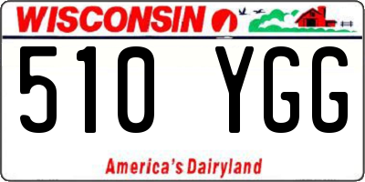 WI license plate 510YGG