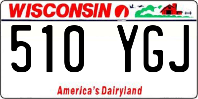 WI license plate 510YGJ