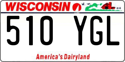 WI license plate 510YGL