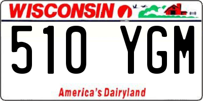 WI license plate 510YGM