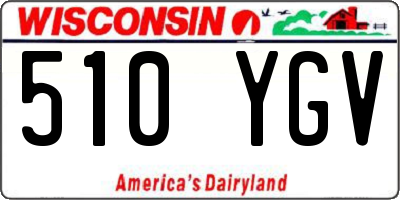 WI license plate 510YGV