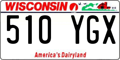 WI license plate 510YGX