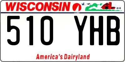 WI license plate 510YHB