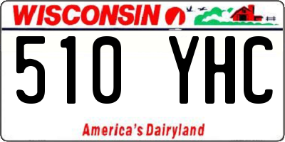 WI license plate 510YHC