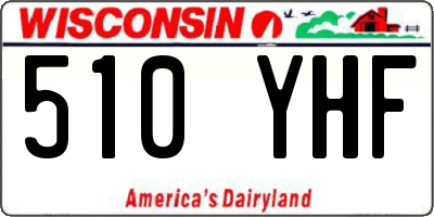 WI license plate 510YHF