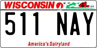 WI license plate 511NAY