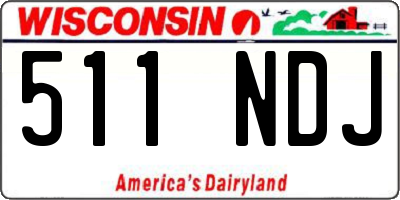WI license plate 511NDJ