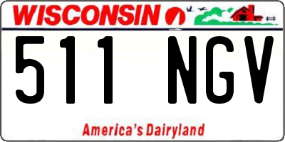 WI license plate 511NGV