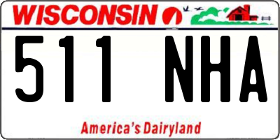 WI license plate 511NHA