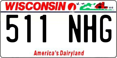 WI license plate 511NHG