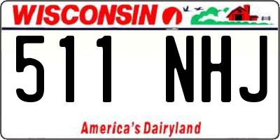 WI license plate 511NHJ