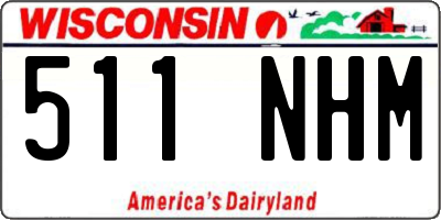 WI license plate 511NHM