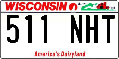WI license plate 511NHT