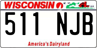 WI license plate 511NJB